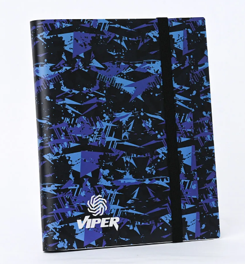 Pasta PP 3x3 Viper Azul e Roxa com elástico