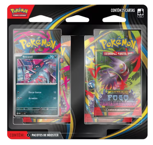 (PT-BR) Blister Quádruplo Megaevolução 2 - Fogo Fantasmagórico - Sneasel